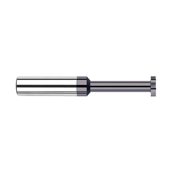3/8 in. dia. x 0.10 in. Width x 1-1/8 Neck CarbideSquare Standard Keyseat Cutter, 8 Flutes